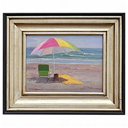 "BEACH" - ORIGINAL OIL ON CANVAS