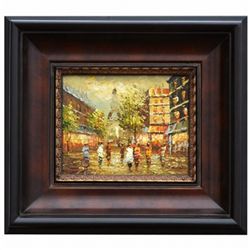 "PARIS STREET" - ORIGINAL OIL ON CANVAS