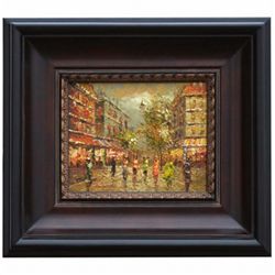 "PARIS STREET" - ORIGINAL OIL ON CANVAS