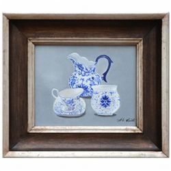 "CREAMER SET" - ORIGINAL OIL ON CANVAS