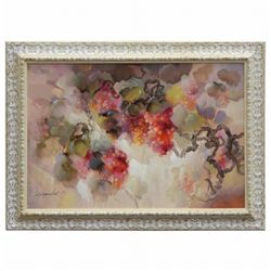 "ABSTRACT FLORAL" - ORIGINAL OIL ON CANVAS