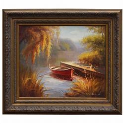 "THE DOCK" - ORIGINAL OIL ON CANVAS