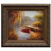 Image 1 : "THE DOCK" - ORIGINAL OIL ON CANVAS