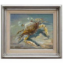 "BLUE CRAB" - ORIGINAL OIL ON CANVAS