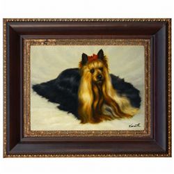 "YORKIE" - ORIGINAL OIL ON CANVAS