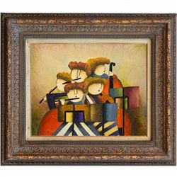 "QUINTET" - ORIGINAL OIL ON CANVAS