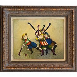 "LACROSSE" - ORIGINAL OIL ON CANVAS