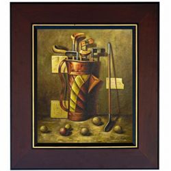 "GOOD OLD CLUBS" - ORIGINAL OIL ON CANVAS