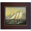 Image 1 : "YACHT RACE" - ORIGINAL OIL ON CANVAS