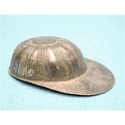 A George III silver jockey cap caddy spoon, lacks makers and date marks £300-500...