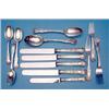 Image 1 : A William IV and later harlequin canteen of silver kings pattern flatware comprising:- 7 table fo...