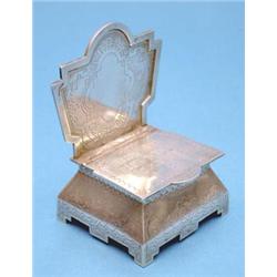A 19th century Russian 84 Zlotnik stoop with inscribed and engraved decoration 1883, 4ins. £200-2...