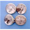 Image 1 : A pair of 18ct gold mounted reverse intaglio crystal cufflinks depicting horse heads £150-200...