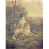 Image 1 : After Robert Cleminson, oil on canvas, English setters beside a game bag, bears signature and dat...