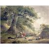 Image 1 : After Morland, oil on canvas, Gypsy encampment beside woodland, signed J.Hana and bearing date 17...