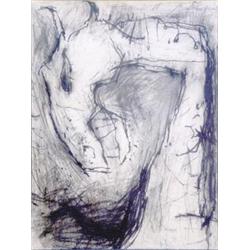 John Cristoforou (1921-) charcoal, Giraffe head, signed, 14.5ins x 10.5ins £100-150...