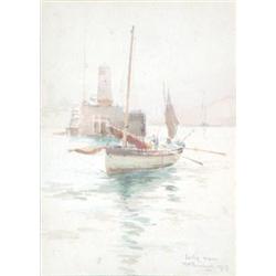 William Minshall Birchall (1884-) two watercolours, 'Early Morn' signed and dated 1929, 7ins x 5i...