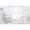 Image 1 : Italian School, two pen and ink 'Old Master' drawings, Venice and Rome, both indistinctly signed...