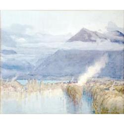 Nelson Dawson (1859-1941) watercolour, 'Interlaken' signed, 13ins x 15.5ins £100-150...