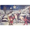 Image 1 : Ismael Gonzales de la Serra (1897-1968), Spanish, oil on board, Fiesta at Christmas, signed and d...