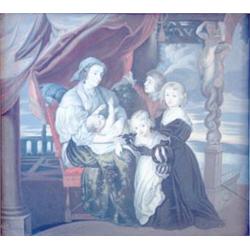 William Iett, watercolour, The Gerbier Family after Sir Peter Paul Rubens, signed and dated, 1752...