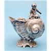 Image 1 : A Continental silver nautilus shell salt, 3ins. £100-150...