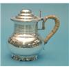 Image 1 : A Victorian silver biggin with caned handle, 1893 (gross 14ozs) £150-200...
