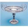 Image 1 : A George V silver pedestal bonbon dish with scroll handles £100-120...
