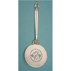 A Georg Jensen acorn pattern sterling serving spoon £200-300...