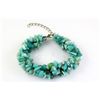 Image 2 : 239.01CTW 7in. OCEAN BLUE CHIPPED STONE BRACELET METAL