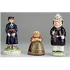 Image 1 : 19th Century Staffordshire pottery pepper formed as a policeman wearing a grey helmet and blue tu...