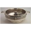 Image 1 : Silver plated two handled bowl decorated with a Celtic design band and with raised Celtic medalli...