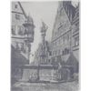 Image 1 : Etching, European Street Scene