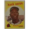 Image 1 : Topps 1959 Milwaukee Braves Hank Aaron # 380