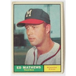 Topps 1961  Milwaukee Braves Ed Mathews # 120