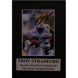 Troy Stradford Autographed on the mat,