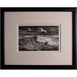 Dean Babcock, Woodblock, " The Wave"