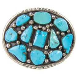 Zuni Belt Buckle, by John & Rosalie Bowanie