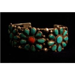 Sterling and turquoise bracelet