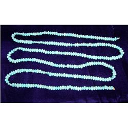 Hubbell glass trade bead necklace