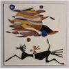 Image 1 : Ceramic art tile, 8" x 8",