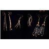Image 2 : Set of five Indian made beaded earrings,