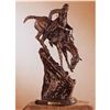 Image 1 : Frederick Remington "Mountain Man" Pure Bronze Sculpture Handmade in the USA 14"x8"x5"