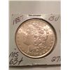 1887 MORGAN SILVER DOLLAR MS-63+