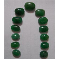Natural Emerald Cap Loose stone of Oval Shapes Total Weight 39.00 Ctw