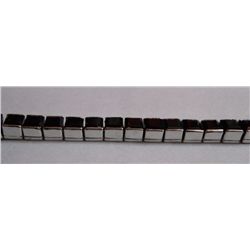 18.360g Bracelet of Smoky Quartz  Sterling Silver