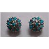Image 1 : 2.230g Earring of Turquoise in Silver