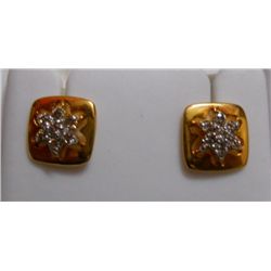 Earring of Diamond 0.51 Ctw in 4.60g 18kt Yellow Gold