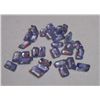 Image 1 : Natural African Tanzanite Rectangular Shape Loose Cut Stone of Mix Sizes of total weight 3.90 Ct