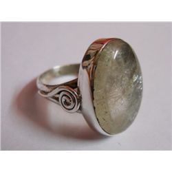 Rose Quartz 7.880g Ring in Silver